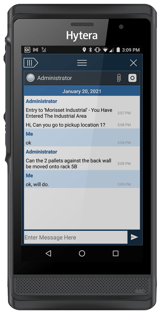 Hytera-Ozitel-Messages