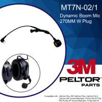 3M Peltor MT7N-02/1 Dynamic Boom Mic